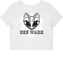 Ladies Slim Fit Crop Top Tee