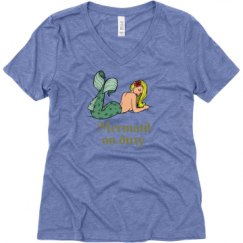 Ladies Relaxed Fit Super Soft Triblend V-Neck Tee