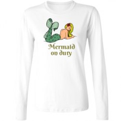 Ladies Relaxed Fit Basic Long Sleeve Tee