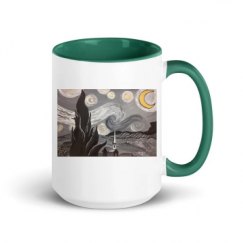 15oz Ceramic Mug with Color Inside