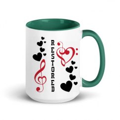 15oz Ceramic Mug with Color Inside