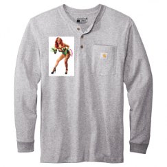 Unisex Carhartt Long Sleeve Henley Tee 