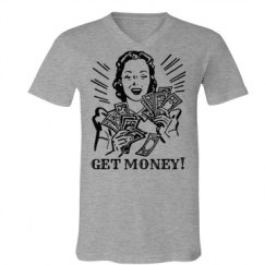 Unisex V-Neck Jersey Tee