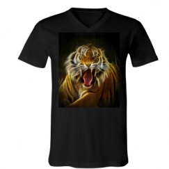 Unisex V-Neck Jersey Tee