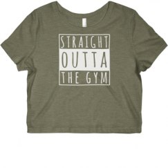 Ladies Slim Fit Crop Top Tee