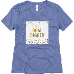 Ladies Relaxed Fit Super Soft Triblend V-Neck Tee