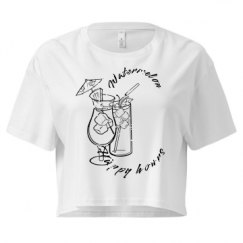 Ladies Festival Cali Crop Top Tee