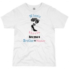 Wheels or Heels Short Sleeve Youth Boys