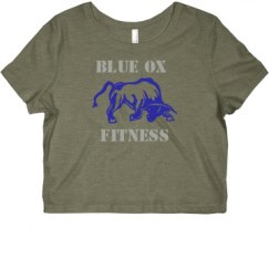 Ladies Slim Fit Crop Top Tee