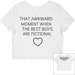 THAT AWKWARD MOMENT white crop top