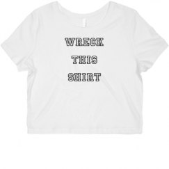 Ladies Slim Fit Crop Top Tee