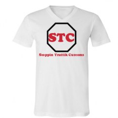 Unisex V-Neck Jersey Tee