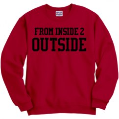 Unisex Film and Foil Crewneck Sweatshirt