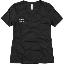 Ladies Relaxed Fit Super Soft Triblend V-Neck Tee