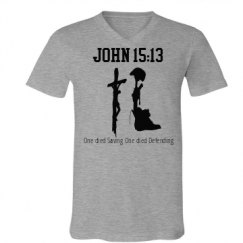 Unisex V-Neck Jersey Tee