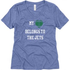 Ladies Relaxed Fit Super Soft Triblend V-Neck Tee