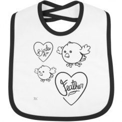 Infant Contrast Trim Bib