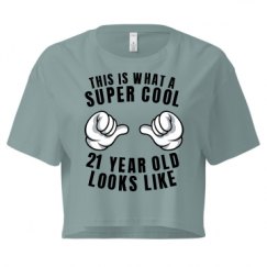 Ladies Festival Cali Crop Top Tee