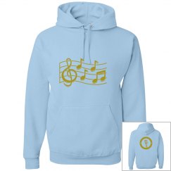 Gold music hoodie