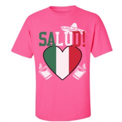 Unisex Ultra Cotton Safety Neon Crewneck Tee