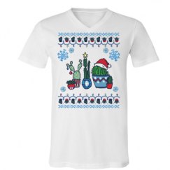 Unisex V-Neck Jersey Tee