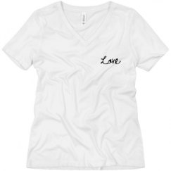 Ladies Relaxed Fit V-Neck Tee