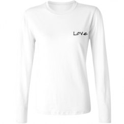 Ladies Relaxed Fit Basic Long Sleeve Tee