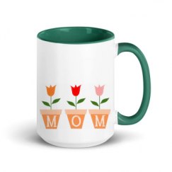 15oz Ceramic Mug with Color Inside