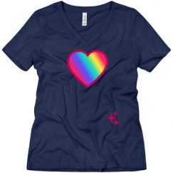 Ladies Relaxed Fit V-Neck Tee