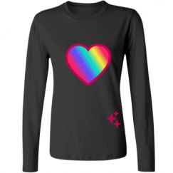 Ladies Relaxed Fit Basic Long Sleeve Tee