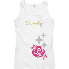 Superfly stars rose tank top