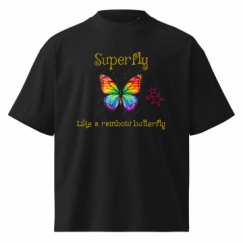 Unisex Organic Oversized High Neck T-Shirt