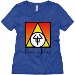 Ladies Relaxed Fit V-Neck Tee