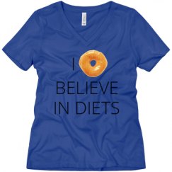 Ladies Relaxed Fit V-Neck Tee