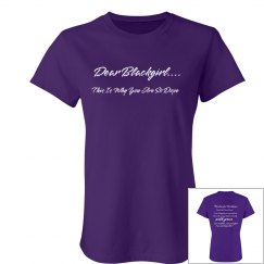 Dear Blackgirl... Purple Tee