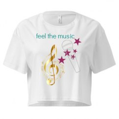 Ladies Festival Cali Crop Top Tee