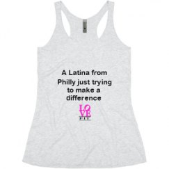 Ladies Slim Fit Super Soft Racerback Triblend Tank