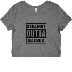 Ladies Slim Fit Crop Top Tee