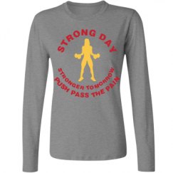 Ladies Relaxed Fit Basic Long Sleeve Tee