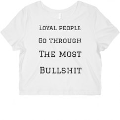 Ladies Slim Fit Crop Top Tee