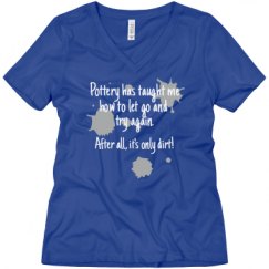 Ladies Relaxed Fit V-Neck Tee