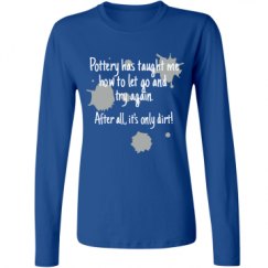 Ladies Relaxed Fit Basic Long Sleeve Tee