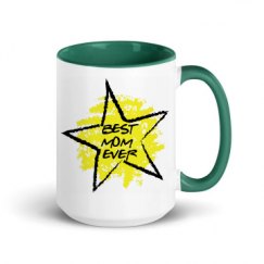 15oz Ceramic Mug with Color Inside