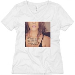 Ladies Relaxed Fit V-Neck Tee