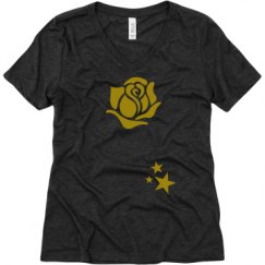 Ladies Relaxed Fit Super Soft Triblend V-Neck Tee