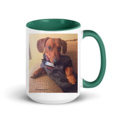 15oz Ceramic Mug with Color Inside