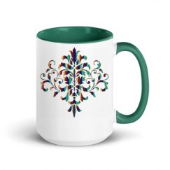 15oz Ceramic Mug with Color Inside
