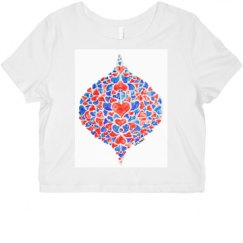 Ladies Slim Fit Crop Top Tee