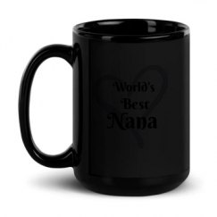 15oz Black Glossy Mug