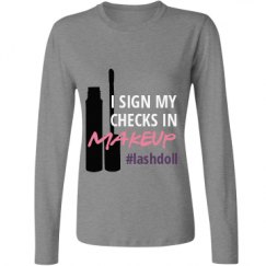 Ladies Relaxed Fit Basic Long Sleeve Tee